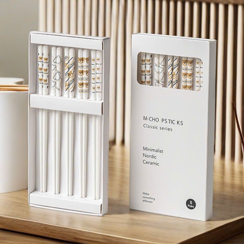  Đũa Sứ Hình Gấu 