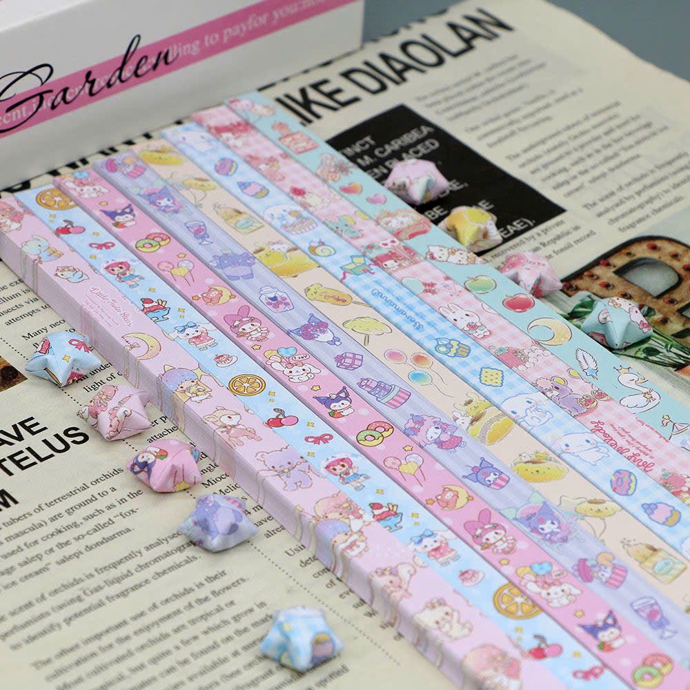  Giấy Gấp Hình Ngôi Sao Nhiều Hoạ Tiết 