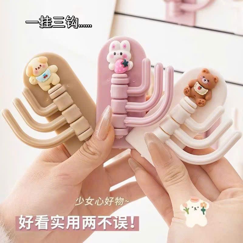  Móc Treo Tường Nhựa 3 Chấu 