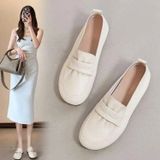  Giày Lười Da Mềm Đế Bằng Thời Trang 