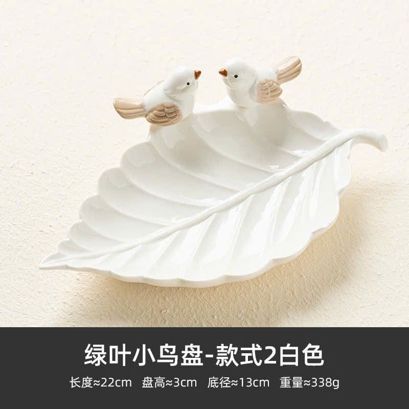  Đĩa Sứ Đức Hóa Hình Đôi Chim 