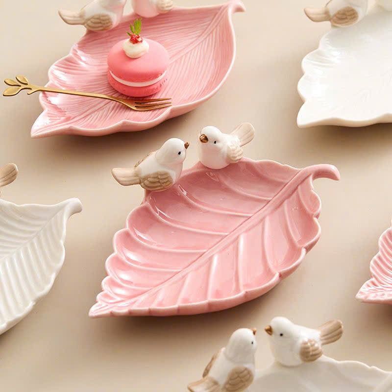  Đĩa Sứ Đức Hóa Hình Đôi Chim 