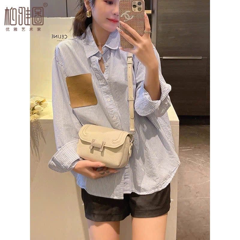  Áo Sơ Mi Kẻ Xanh - Túi Nữ Quảng Châu Hermes Chữ H 