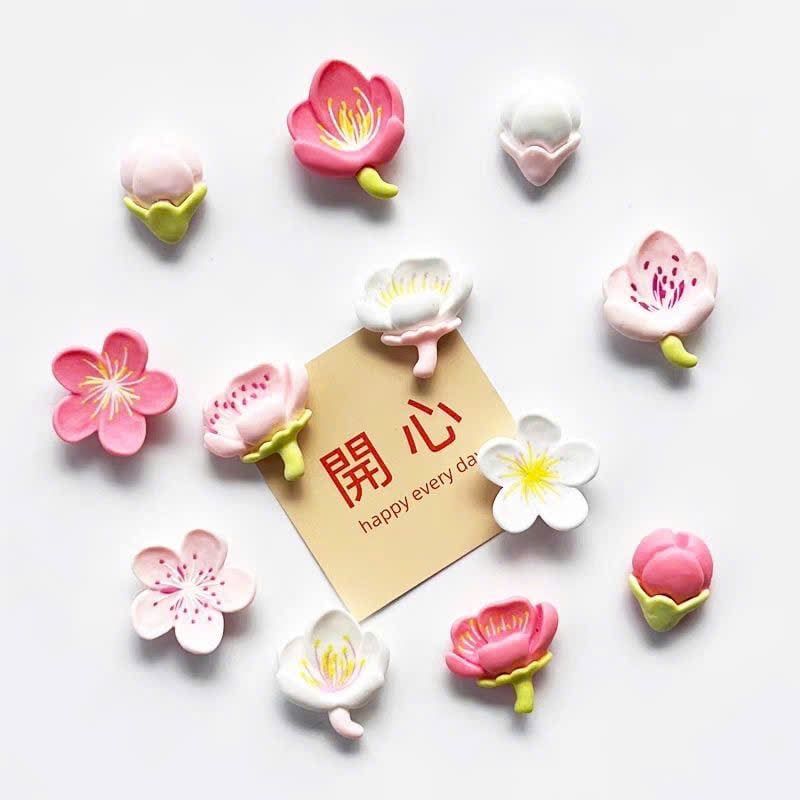  Nam Châm Dán Tủ Lạnh Họa Tiết Hoa 