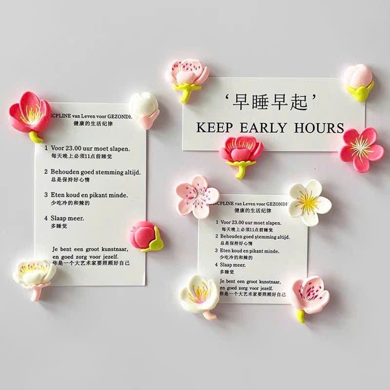  Nam Châm Dán Tủ Lạnh Họa Tiết Hoa 