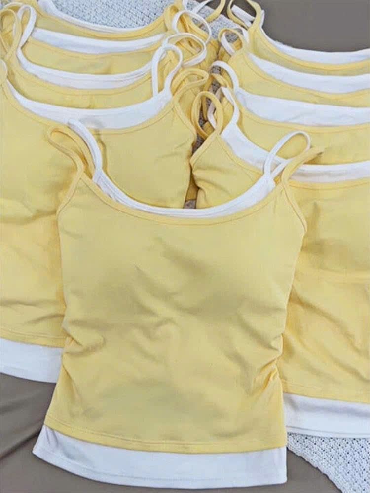  Áo Ba Lỗ Hai Dây Giả 2 lớp 