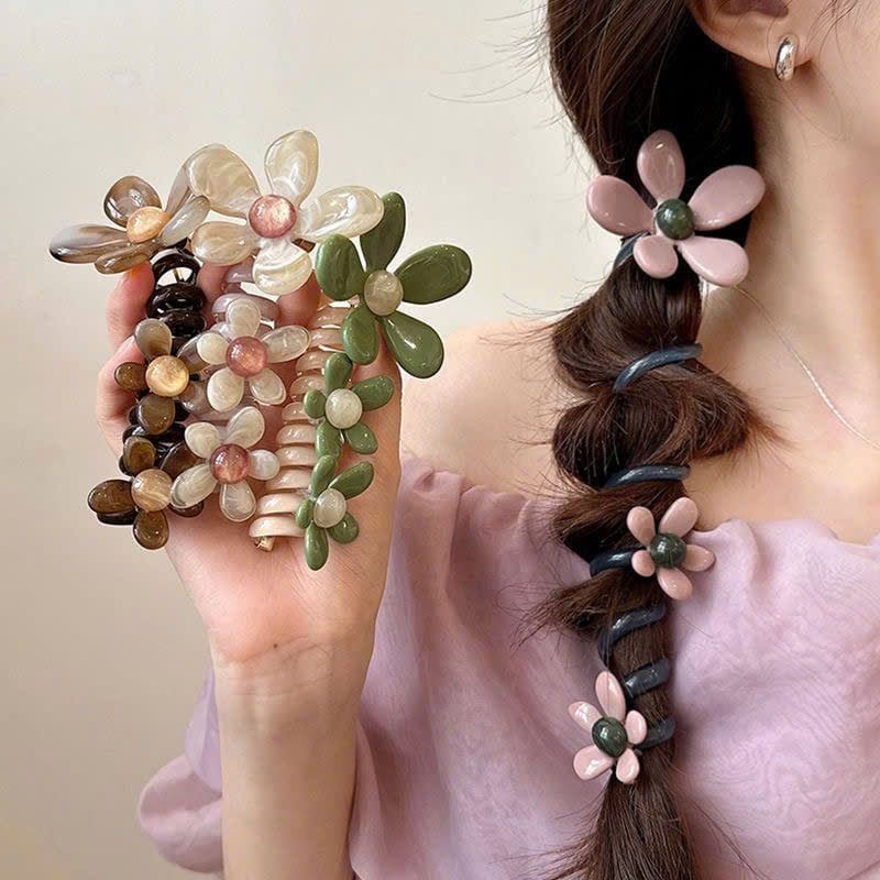  Quấn Tóc Hoa Đàn Hồi Cao Xoắn Ốc 