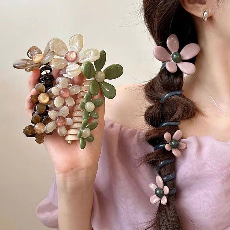  Quấn Tóc Hoa Đàn Hồi Cao Xoắn Ốc 