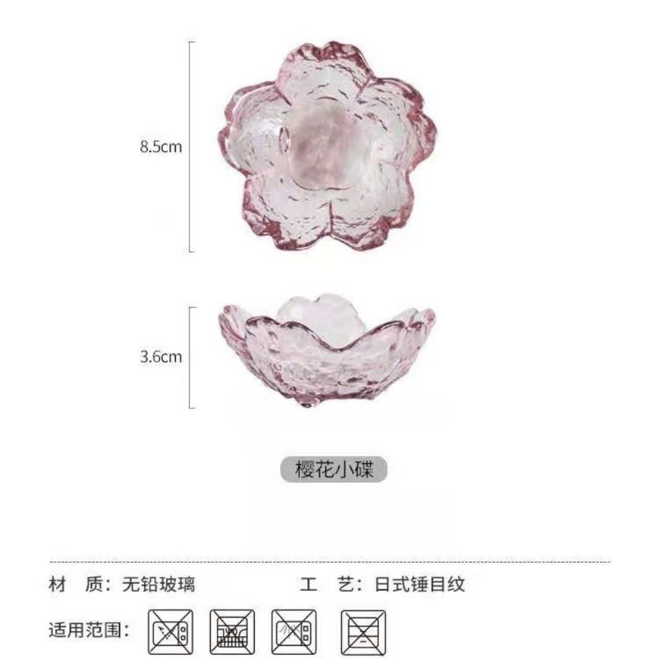  Chén Thủy Tinh Hoa Anh Đào 