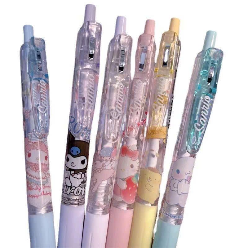  Bút viết mực gel đen Sanrio ngòi 0.5mm 