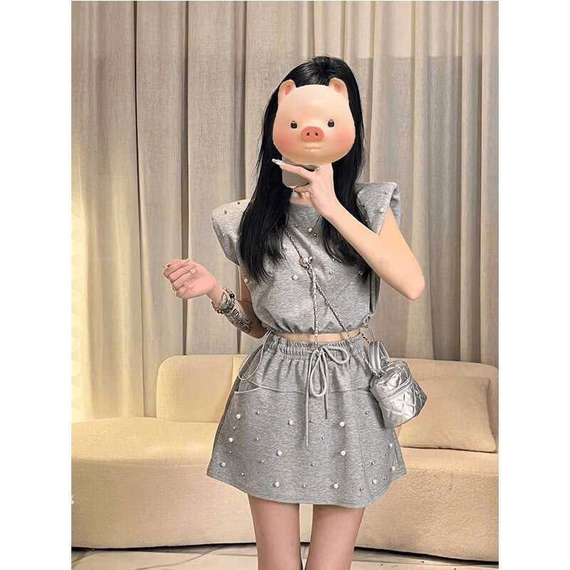  Set Quần Mix Áo Rút Eo 