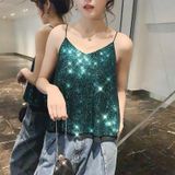  Áo 2 cổ Chữ V Dây Đính Kim Tuyến 