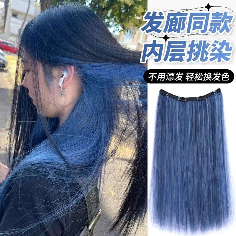  Tóc Giả Nhuộm Một Mảnh Nhiều Màu 