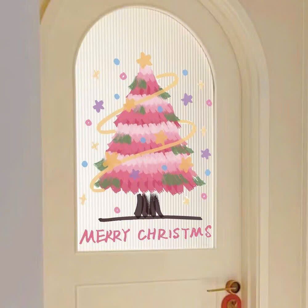  Decal Trang Trí Noel Dán Cửa 