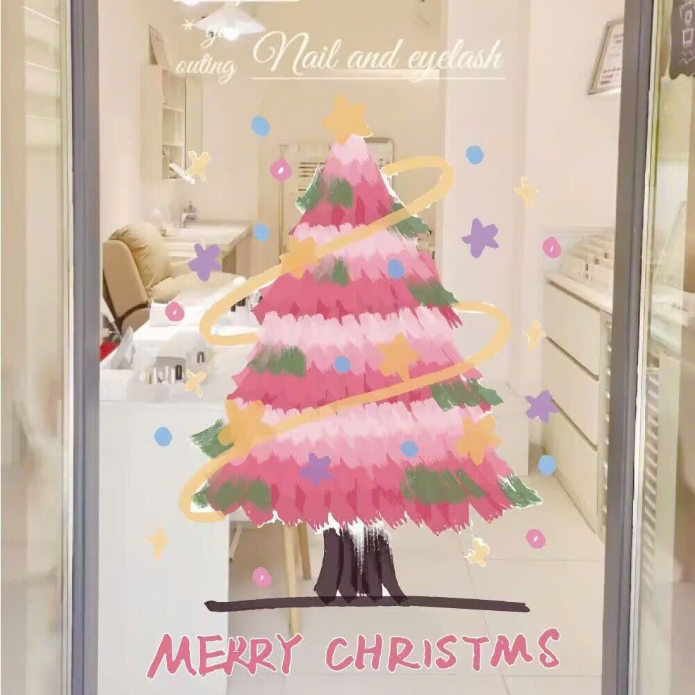 Decal Trang Trí Noel Dán Cửa 