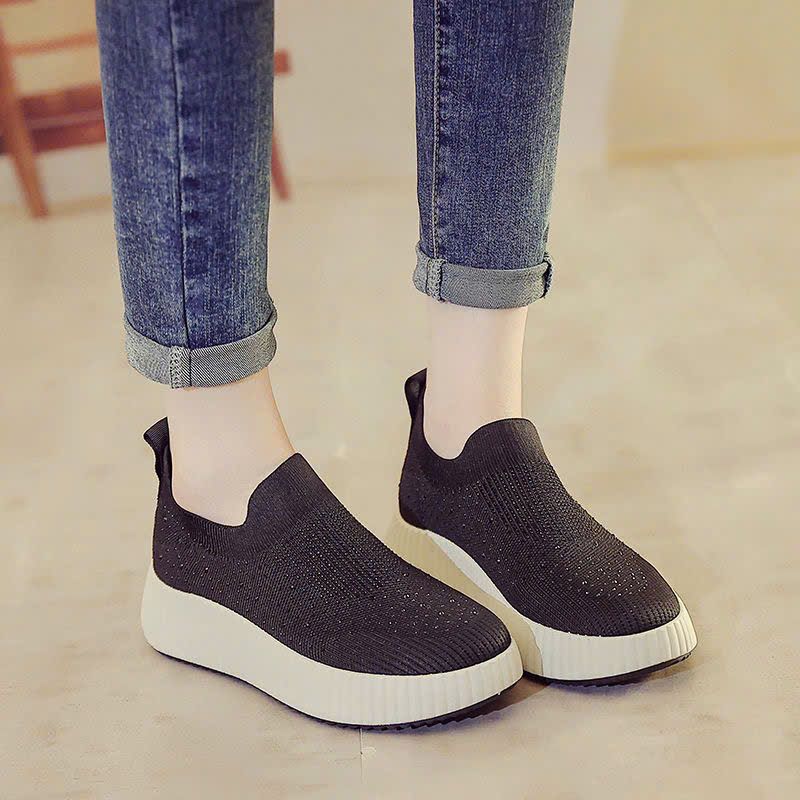  Giày Đính Cườm Trơn - Giày Cột Dây 