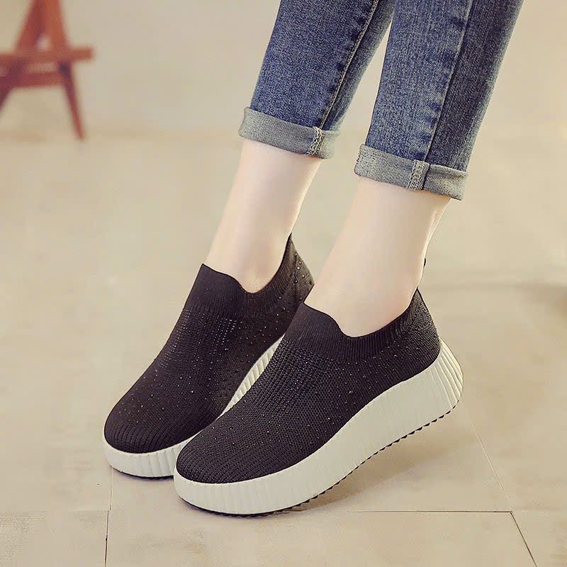  Giày Đính Cườm Trơn - Giày Cột Dây 