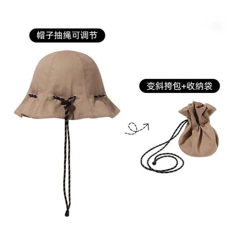  Nón Bucket 2 In 1 Dây Rút Thành Túi Đeo 