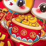  Decal Dán 3D Trang Trí Tết 