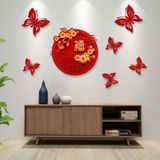  Decal Dán Tường Trang Trí Năm Mới 