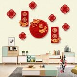  Decal Dán Tường Trang Trí Năm Mới 