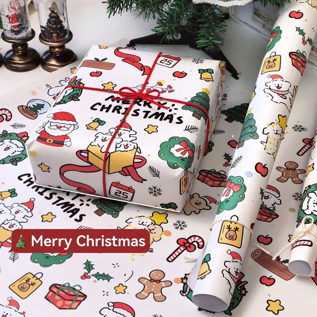  Giấy Gói Quà Noel 