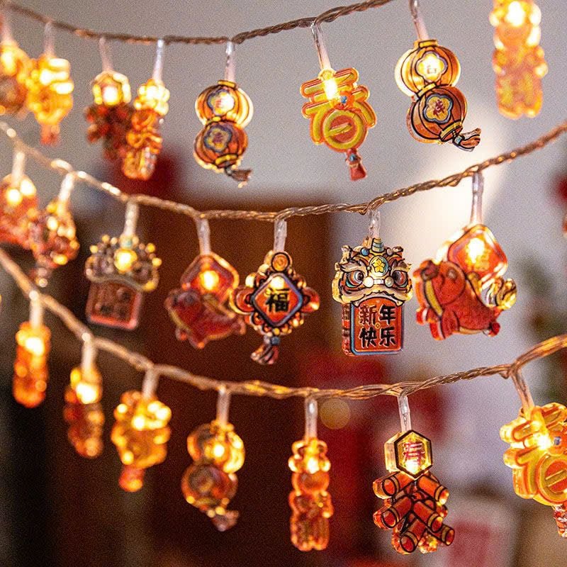  Dây Đèn Lồng Trang Trí Năm Mới 