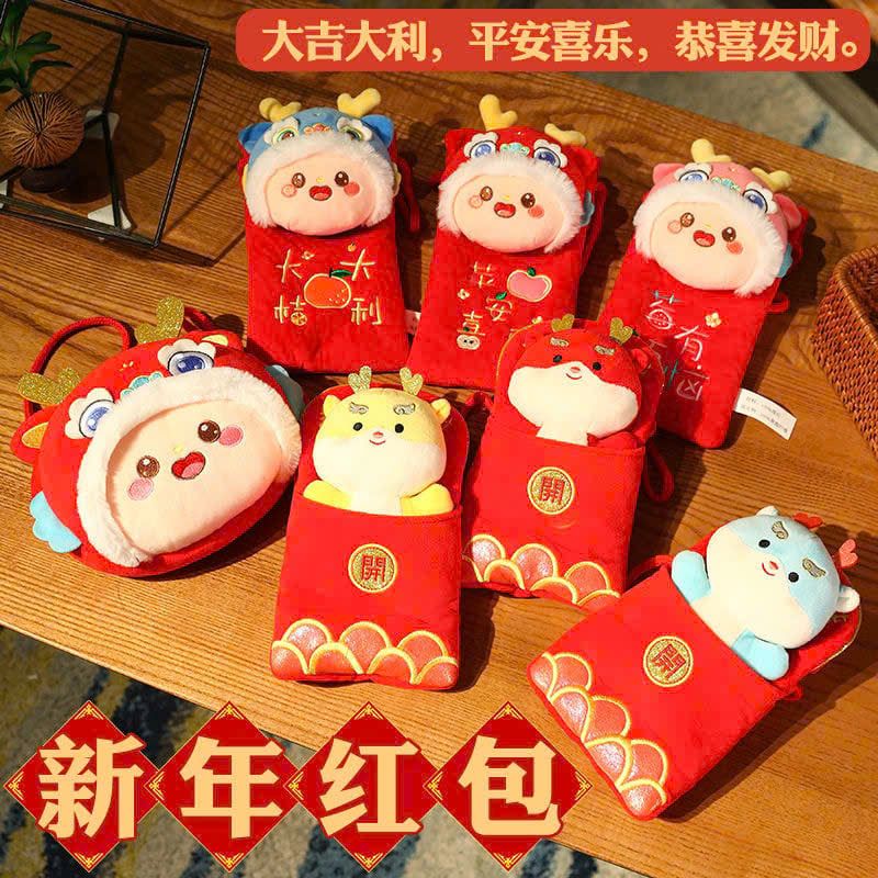  Túi Gấu Bông Đựng Lì Xì Tết 