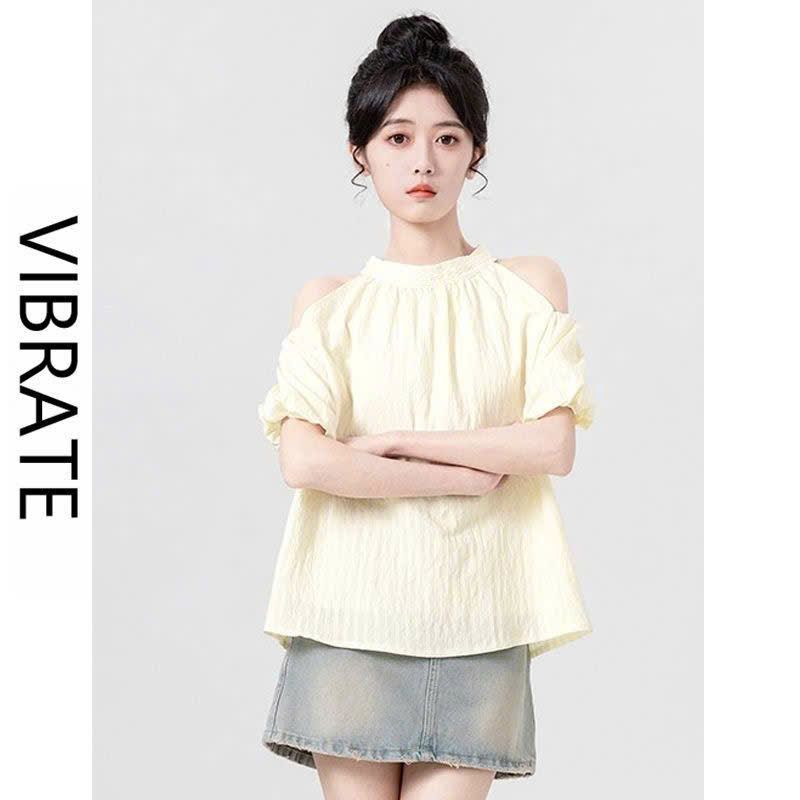  Áo kiểu Lovito tay phồng 