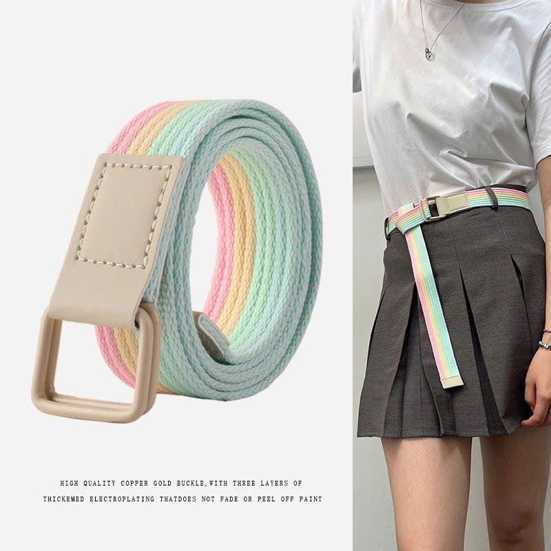  Thắt lưng bện bằng vải Canvas 