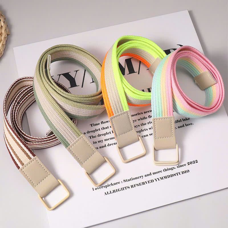  Thắt lưng bện bằng vải Canvas 