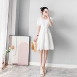  Đầm Babydoll Cổ Vuông 