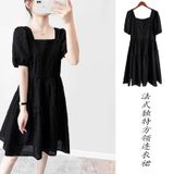  Đầm Babydoll Cổ Vuông 