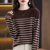 Áo Len Dài Tay Sọc Ngang 