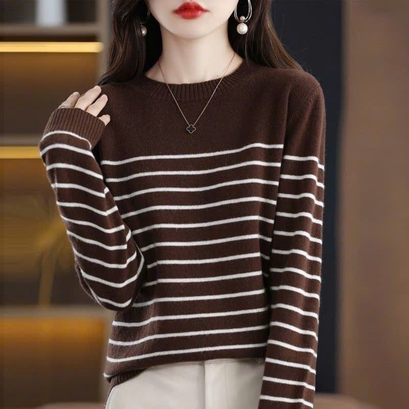  Áo Len Dài Tay Sọc Ngang 