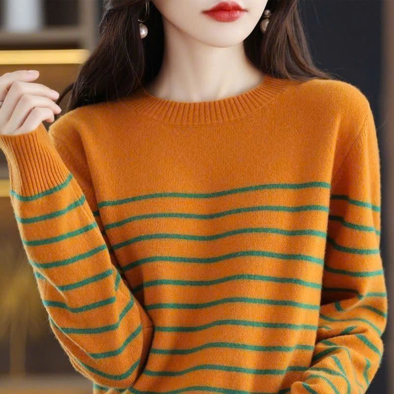  Áo Len Dài Tay Sọc Ngang 