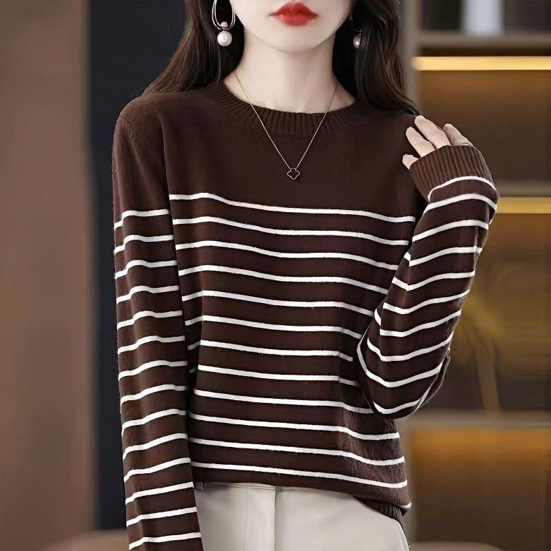  Áo Len Dài Tay Sọc Ngang 