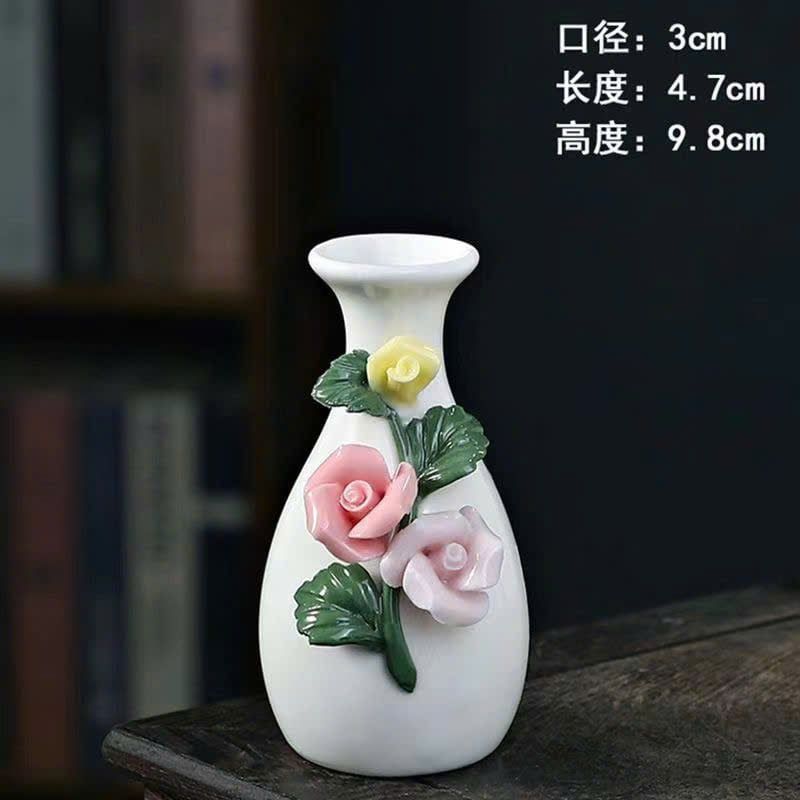  Bình Sứ Đắp Nổi Hoa Cao Cấp 