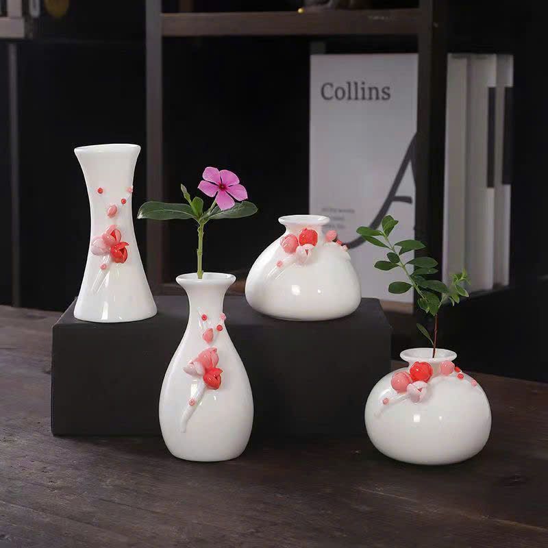  Bình Sứ Đắp Nổi Hoa Cao Cấp 