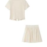  Set Áo + Váy Xếp Ly 