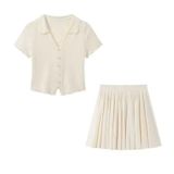  Set Áo + Váy Xếp Ly 