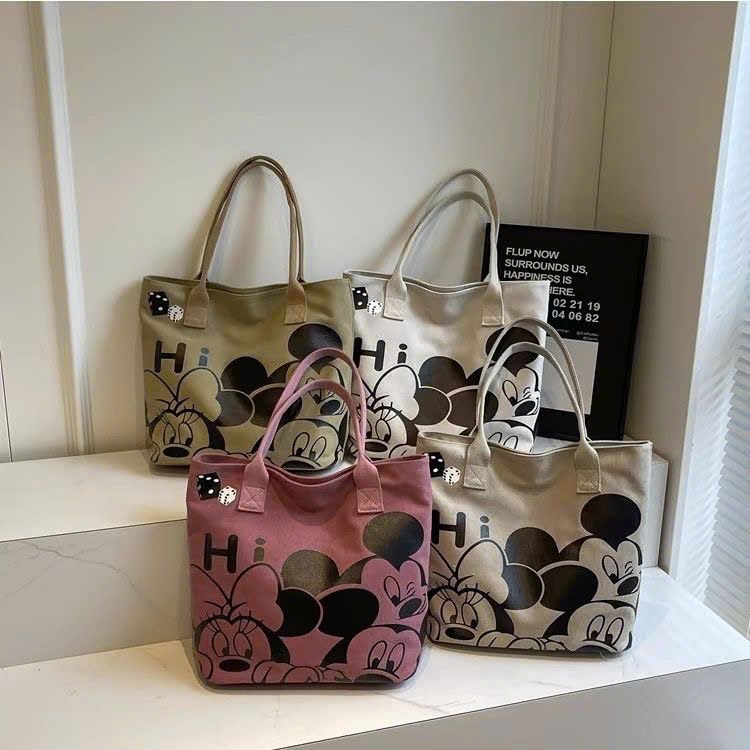  Túi Xách Vải Chuột Mickey Nữ 