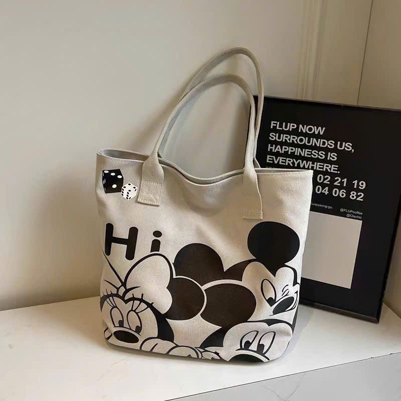  Túi Xách Vải Chuột Mickey Nữ 