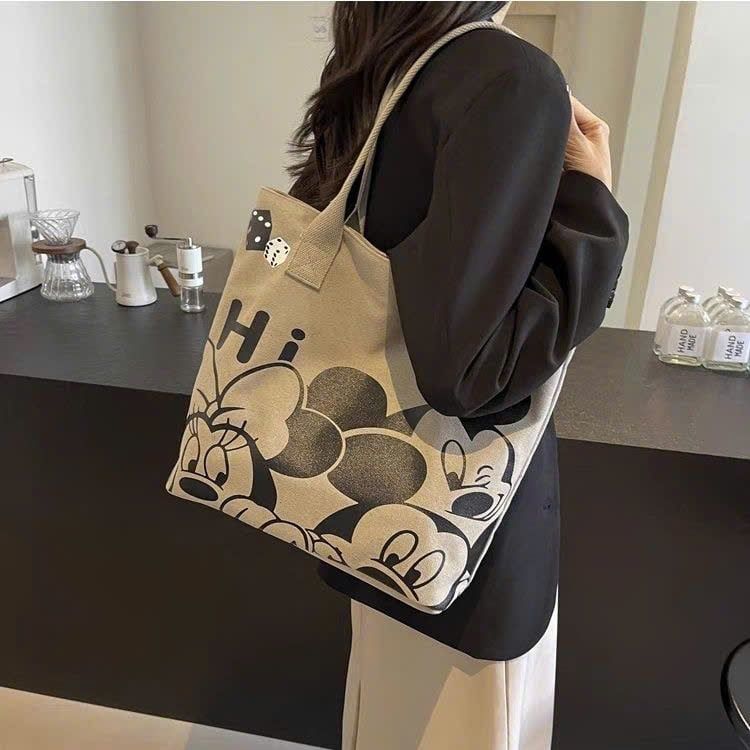  Túi Xách Vải Chuột Mickey Nữ 