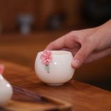  Tách Trà Gốm Hoa Văn 