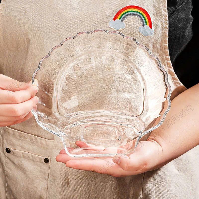  Đĩa Thủy Tinh Hình Vỏ Sò 