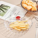  Đĩa Thủy Tinh Hình Vỏ Sò 