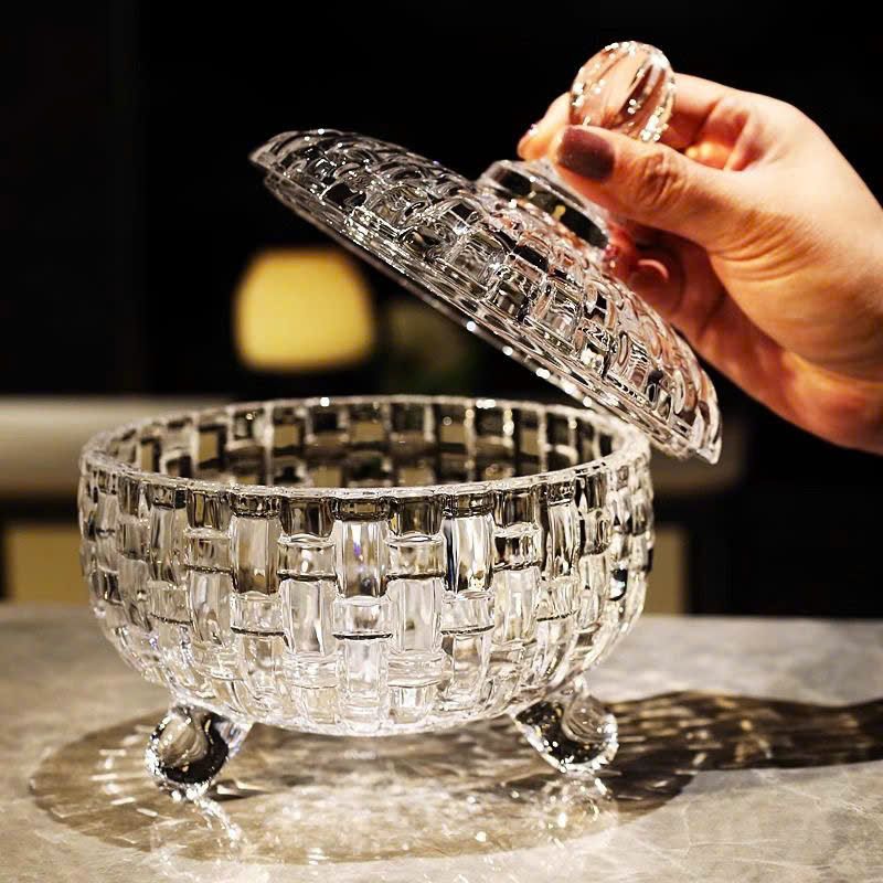  Thố Pha Lê Đựng Mứt 