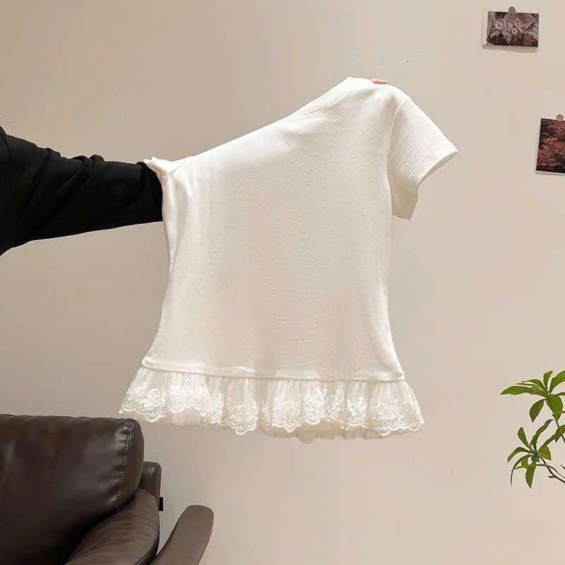  Áo Thun Viềng Ren 