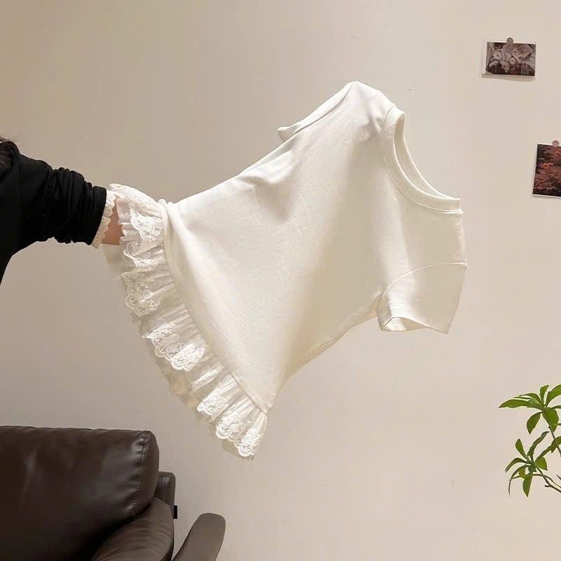  Áo Thun Viềng Ren 